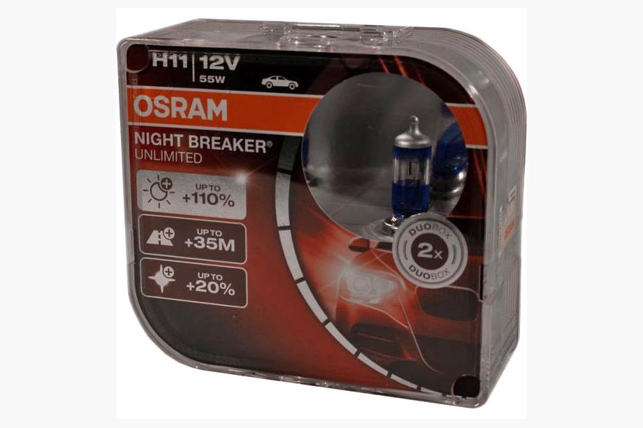 Osram H4 forlygtepære 60/55W Night Breaker Laser +110% 64193NBL110 Foto 2