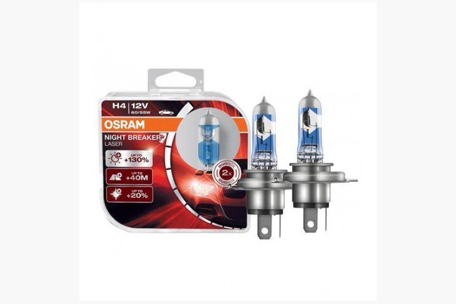 Osram H4 60/55W Night Breaker Laser +130% 64193NBL130 forlygtepære Image