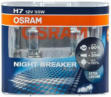 Osram H7 55W Night Breaker Plus 64210NBP forlygtepære foto 1