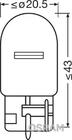 Osram 7505 W21W 12V 21W W3x16d blinklyspære (2 stk) foto 2