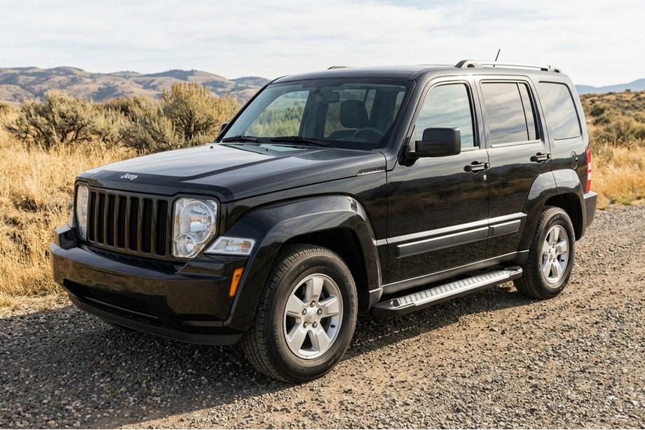 Jeep Cherokee/Liberty 2007–2013 Sidetrin Allmond Grey (2 stk., aluminium) Image