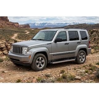 BlackLine sidetrin (2 stk., aluminium) Jeep Cherokee/Liberty 2007–2013 foto 1