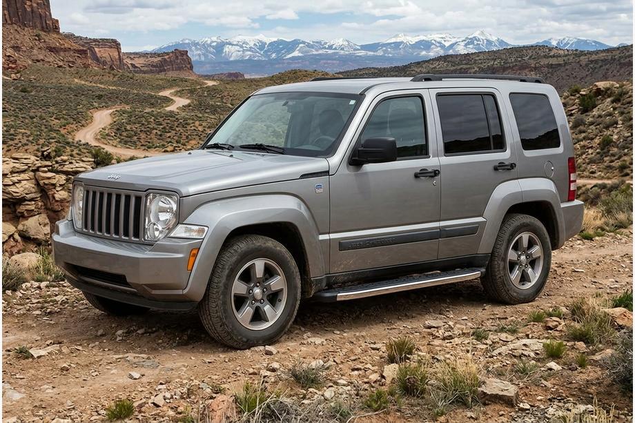 Jeep Cherokee/Liberty 2007–2013 BlackLine sidetrin (2 stk., aluminium) Image