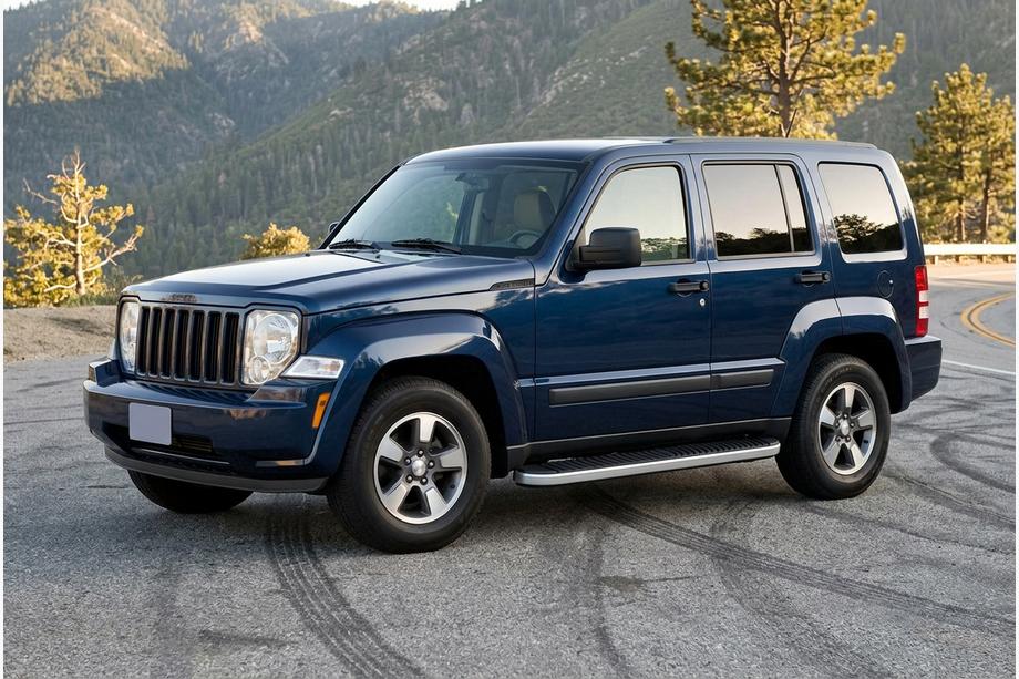 Jeep Cherokee/Liberty 2007–2013 Sidetrin Tayga Grey (2 stk., aluminium) Image