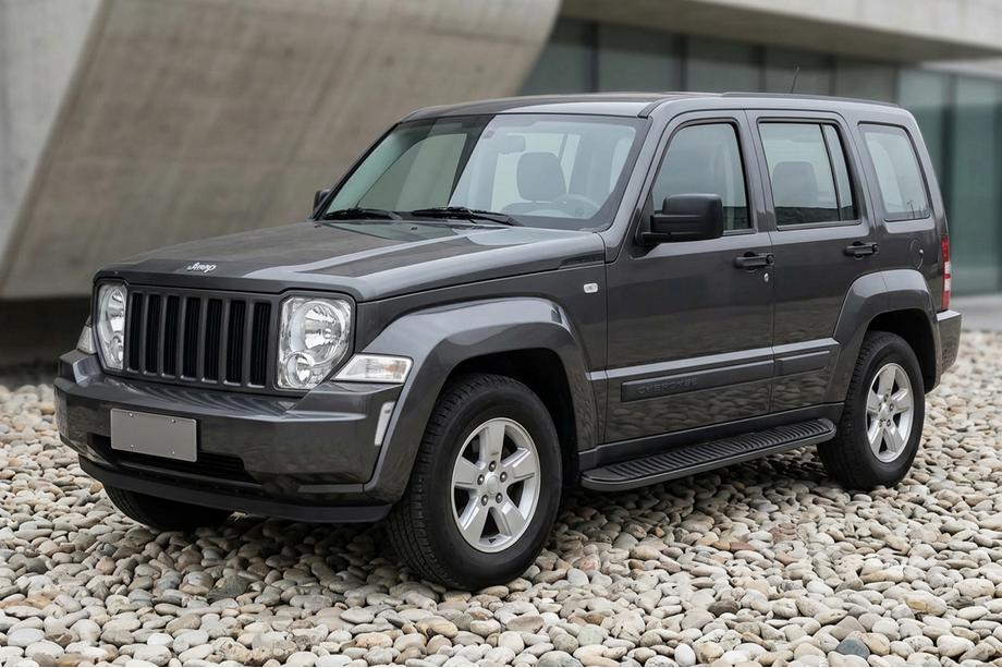 Jeep Cherokee/Liberty 2007–2013 Sidetrin Tayga Black (2 stk., aluminium) Image