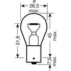 Blinklyspære Osram 7506 P21W 12V 21W BA15s foto 2
