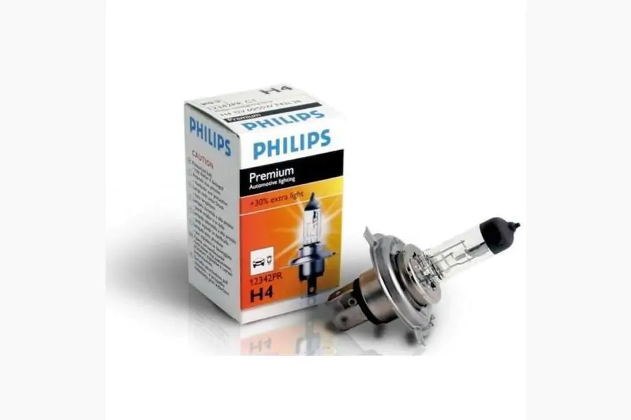 Philips H4 forlygtepære 60/55W 12342PR Premium +30% Image