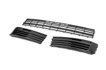 Volkswagen T6 2015–2024 Nederste frontgrill (3 dele, mat) foto 2