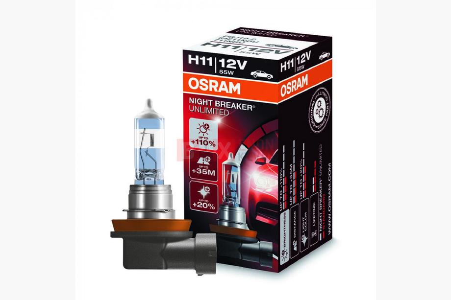 Osram H11 NightBreaker Unlimited 55W 64211NBU forlygtepære Foto 1