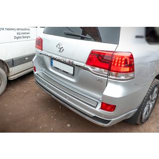 Indsats til bagkofanger 2016+ (ABS + rustfrit stål) Toyota Land Cruiser 200 2007–2021 foto 3