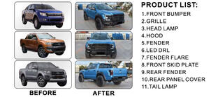 Ford Ranger 2011–2022 Karrosserikit (F150 Raptor-design 2015-2020) foto 2