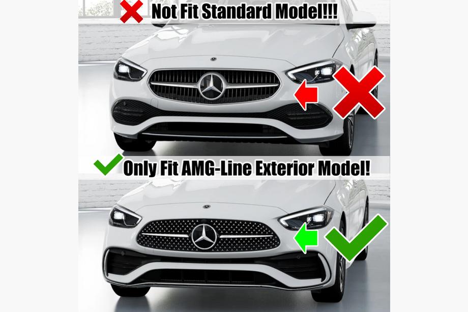 Mercedes C-klasse W206 2022– GT Panamericana frontgrill (til AMG-Line) Foto 7