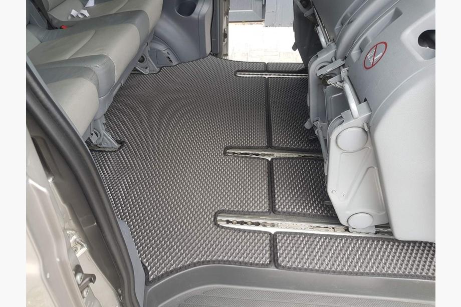 Mercedes Vito W639 2004–2014 EVA V2 bilmåtter (Kun afhentning, komplet sæt til hele kabinen, sorte) Foto 1