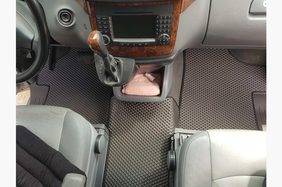 Mercedes Vito W639 2004–2014 EVA V2 bilmåtter (Kun afhentning, komplet sæt til hele kabinen, sorte) Foto 11