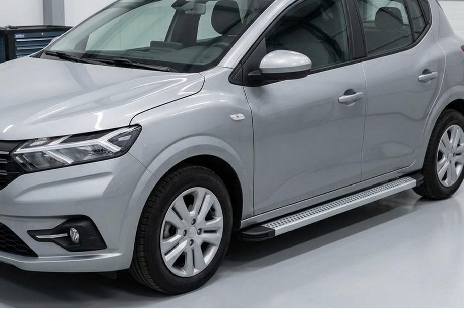Dacia Sandero 2021– Sideskørter Maya V2 (2 stk., aluminium) Image
