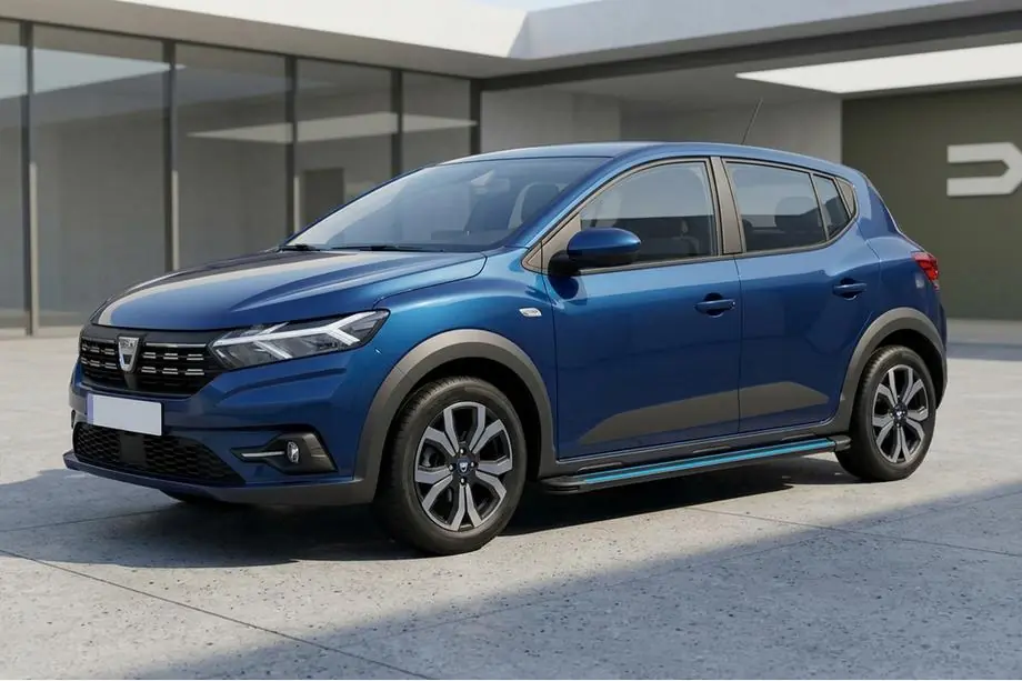 Dacia Sandero 2021– Maya Blue sidetrin (2 stk., aluminium) Foto 1