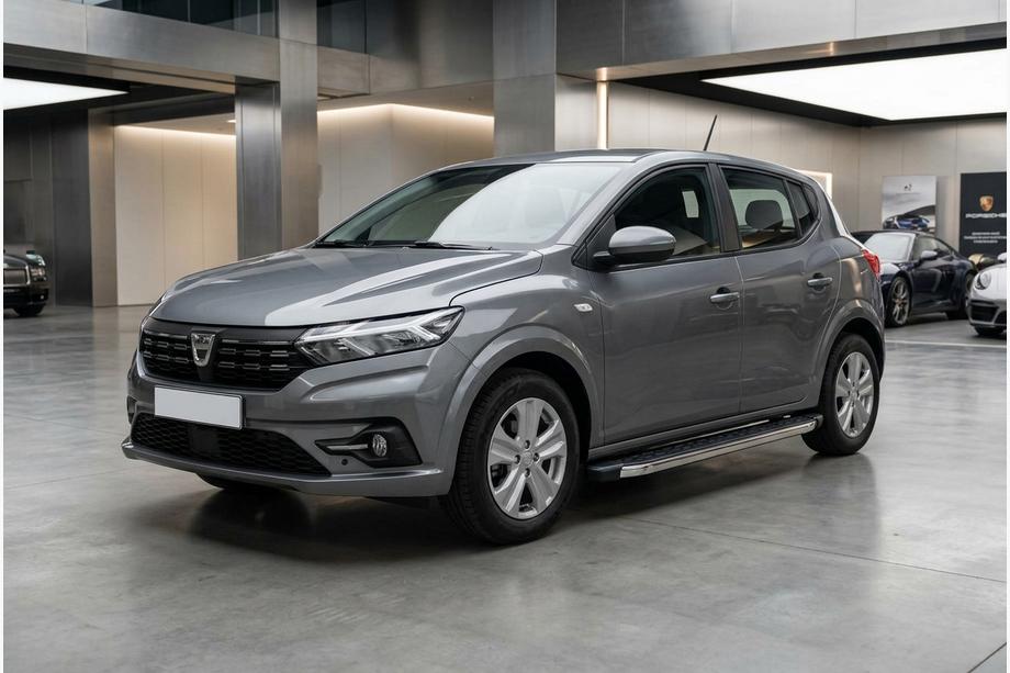 Dacia Sandero 2021– BlackLine sidetrin (2 stk., aluminium) Image