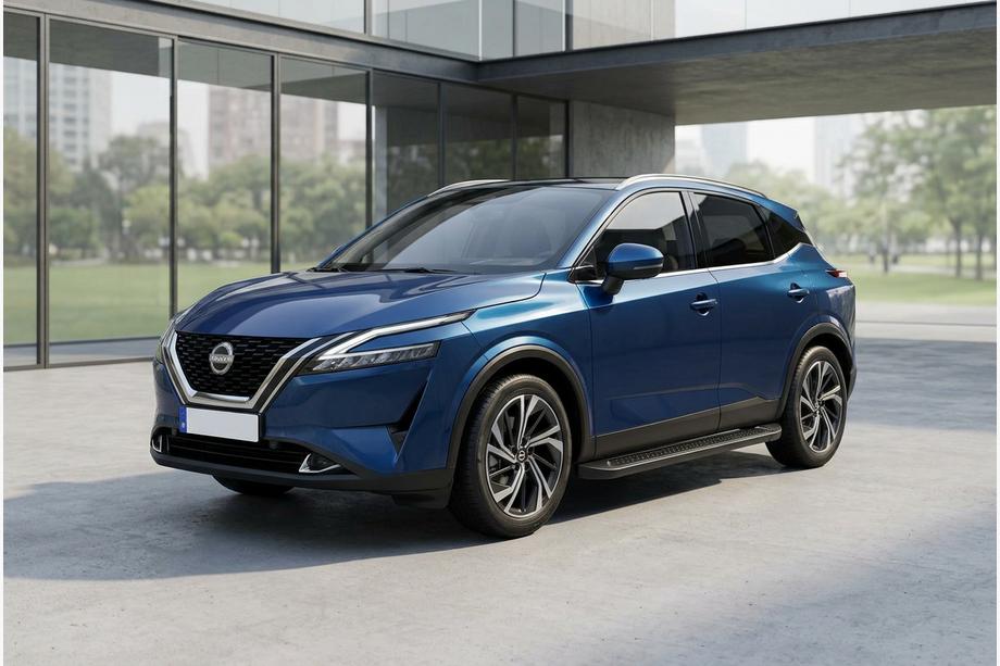 Nissan Qashqai 2021– Allmond Black sidetrin (2 stk., aluminium) Image
