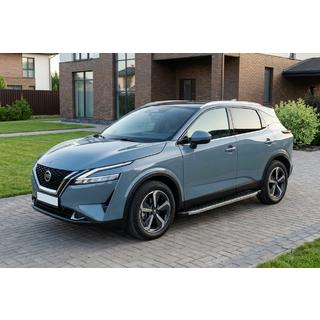 BlackLine sidetrin (2 stk., aluminium) Nissan Qashqai 2021– foto 1