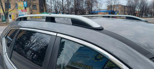 Nissan X-trail T32/Rogue 2014–2021 Tagrælinger Skyport Grey foto 1