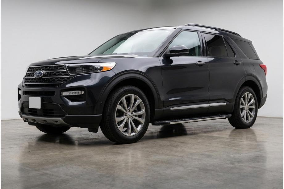 Ford Explorer 2019– Bosphorus Grey sidetrin (2 stk., aluminium) Image