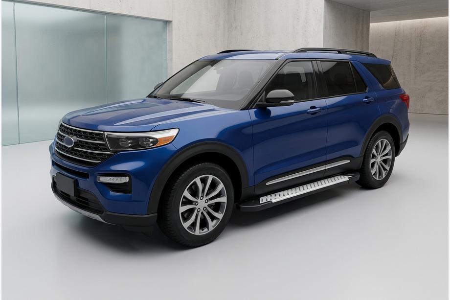 Ford Explorer 2019– Sidetrin Allmond Grey (2 stk., aluminium) Image