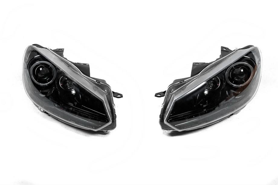 Volkswagen Golf 6 2008–2014 Forlygter Black (2 stk., LED) Image