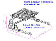 Volkswagen Amarok 2010–2022 Rollbar med kurv Dakar (til rullecover) foto 5