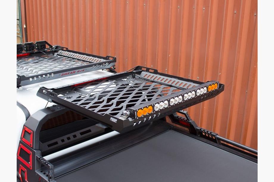 Toyota Hilux 2006–2015 Dakar lastkurv til rollbar (100x100 cm) Foto 2