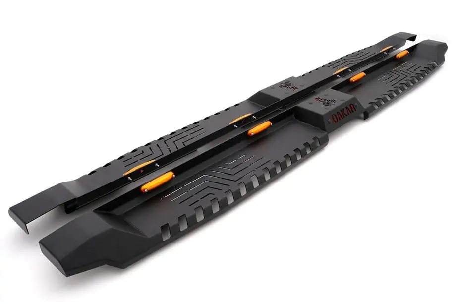Isuzu D-Max 2011–2019 Dakar V2 sidetrin med LED (2 stk., metal) Foto 1