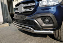Mercedes X class 2017–2020 Dobbelt frontbøjle Vegas (rustfri, 76 mm) foto 1