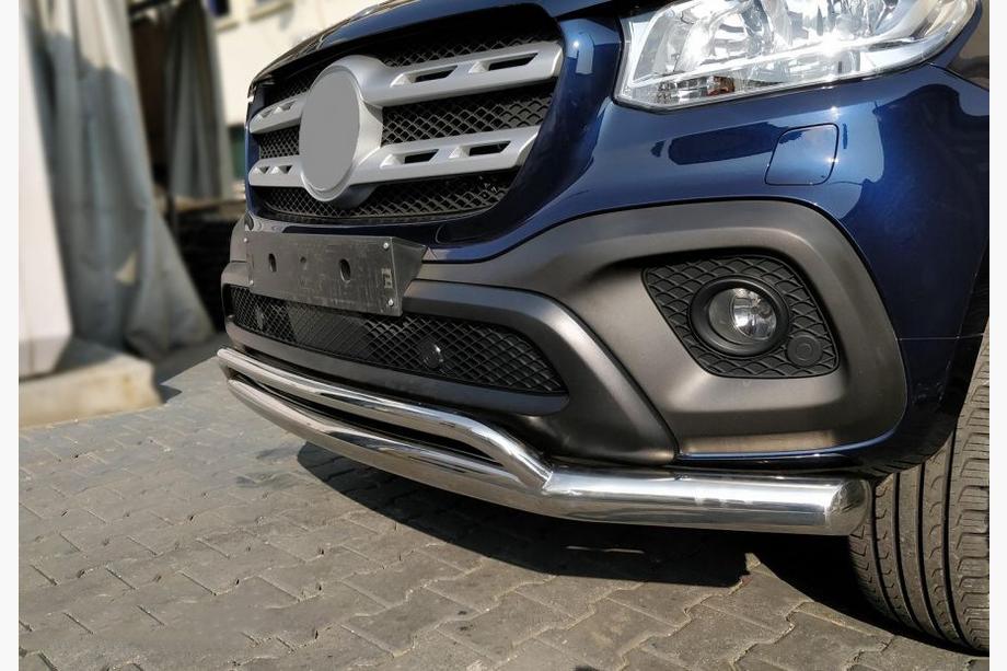 Mercedes X class 2017–2020 Dobbelt frontbøjle Vegas (rustfri, 76 mm) Image