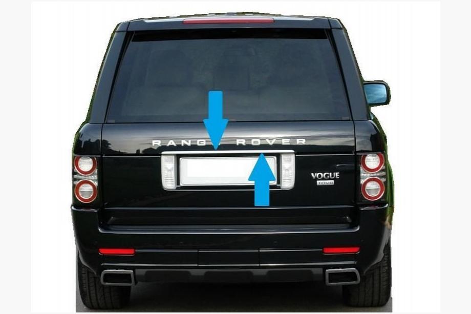 Range Rover III L322 2002–2012 Kromliste over nummerplade (rustfrit stål) Image