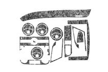 Chevrolet Aveo T250 2005–2011 Instrumentbordslister (lille sæt) Aluminium foto 2