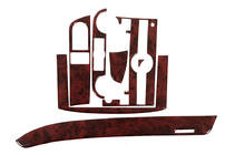 Chevrolet Aveo T250 2005–2011 Instrumentbordslister (lille sæt) Aluminium foto 1