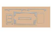 Honda CRV 2007–2011 Dekor til instrumentbord Sort foto 2