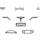Peugeot 206 1998–2024 Instrumentbrætpaneler (Meric, Plus, 2009↗) Carbon foto 2