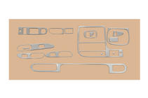 Kia Sephia 1993–1998 Instrumentbordpanel trim (1995-1998) Aluminium foto 1