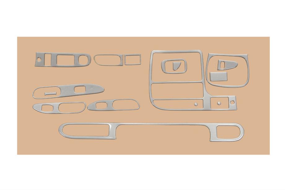 Kia Sephia 1993–1998 Instrumentbordpanel trim (1995-1998) Aluminium Image