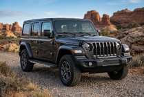 Jeep Wrangler 2018– Bosphorus Grey sidetrin (2 stk., aluminium) foto 1
