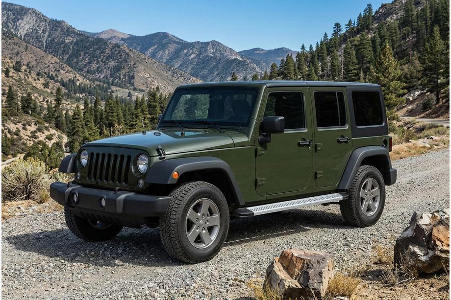 Jeep Wrangler 2018– Sideskørter Maya V2 (2 stk., aluminium) Image