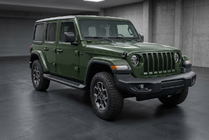 Jeep Wrangler 2018– Allmond Black sidetrin (2 stk., aluminium) foto 1
