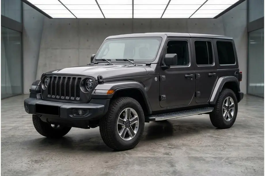 Jeep Wrangler 2018– BlackLine sidetrin (2 stk., aluminium) Image