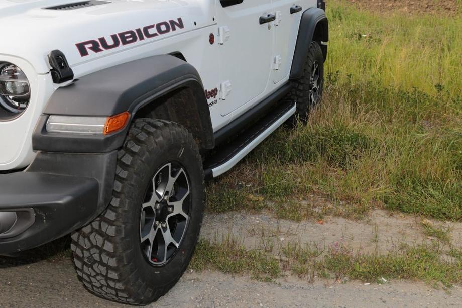 Jeep Wrangler 2018– Sidetrin Fullmond (2 stk., aluminium) Image
