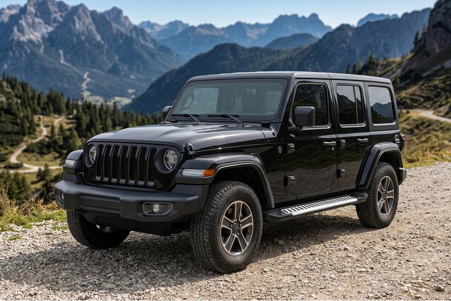 Jeep Wrangler 2018– Sidetrin Line (2 stk., aluminium) Image