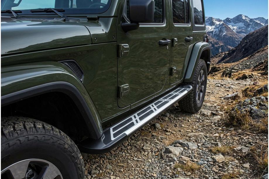 Jeep Wrangler 2018– Sunrise sidetrin (2 stk., aluminium) Image