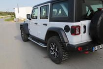 Jeep Wrangler 2018– Sidetrin Tayga V2 (2 stk., aluminium) foto 1