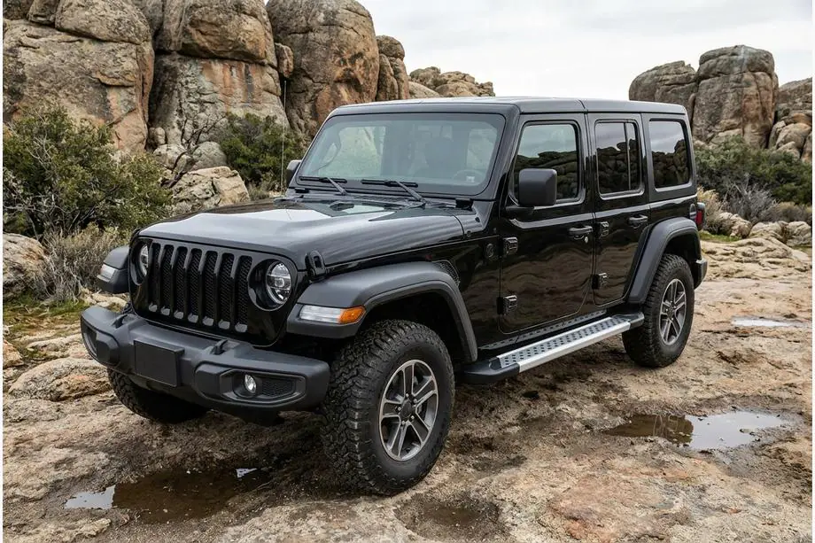 Jeep Wrangler 2018– Sidetrin Vision New Grey (2 stk., aluminium) Image