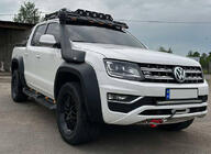 Volkswagen Amarok 2010–2022 Forrudevisir til tagbagagebærer DAKAR (LED) foto 2