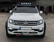 Volkswagen Amarok 2010–2022 Forrudevisir til tagbagagebærer DAKAR (LED) foto 1